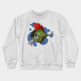 Punk rock fishing lure Crewneck Sweatshirt